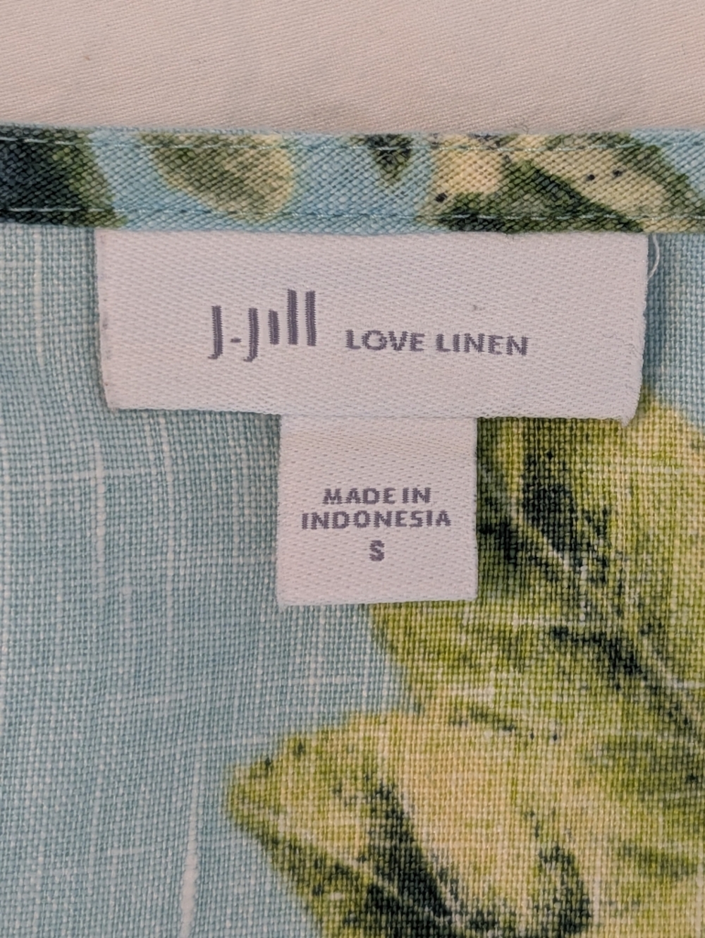 J. Jill Love Linen Lemon Tropical Print Tank Dress V-neck Resortwear Sz S - Picture 9 of 13